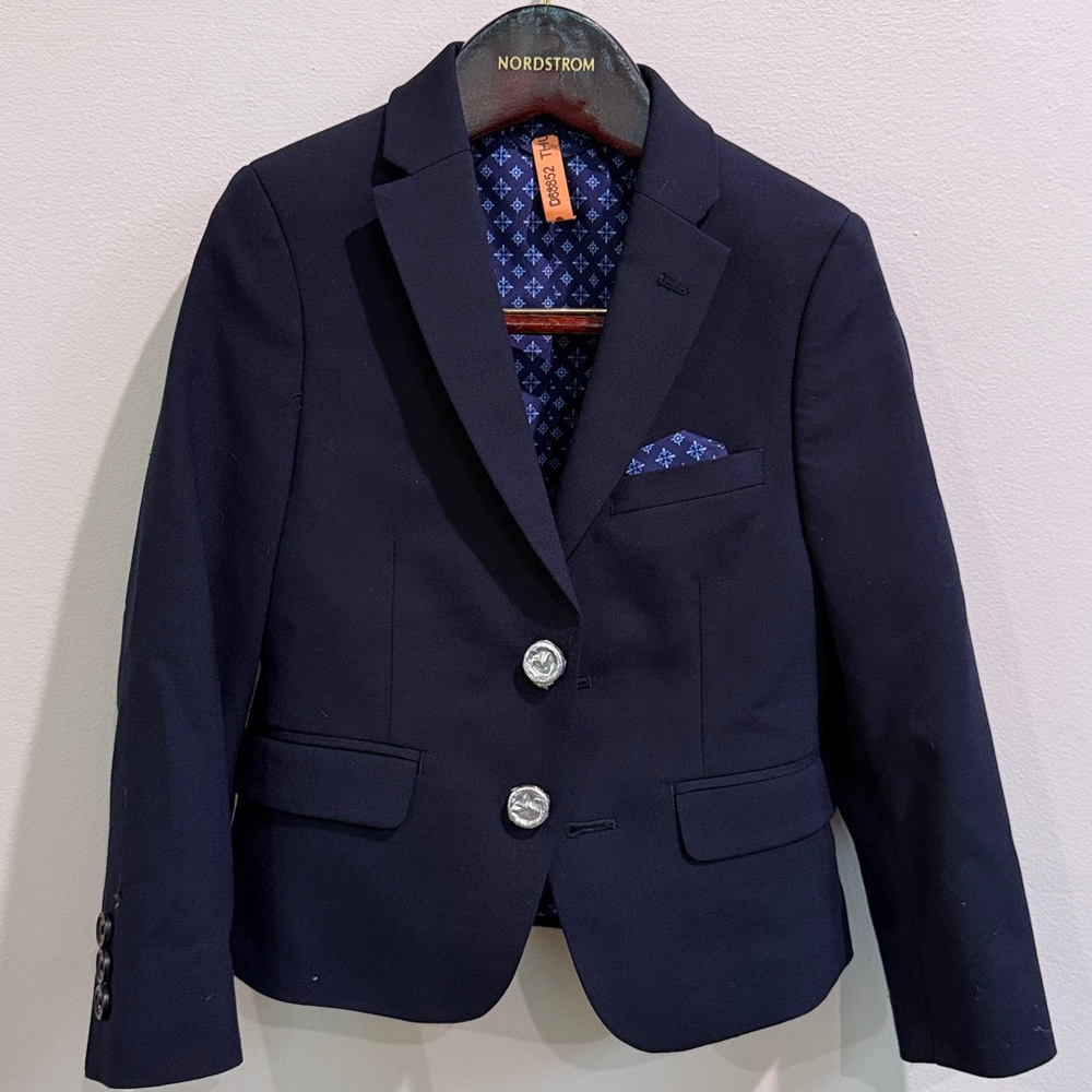 Tallia Navy Blazer with Blue Accents